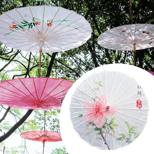 Parasol tradicional chino Perfeclan B de bambú y tela para danza 4