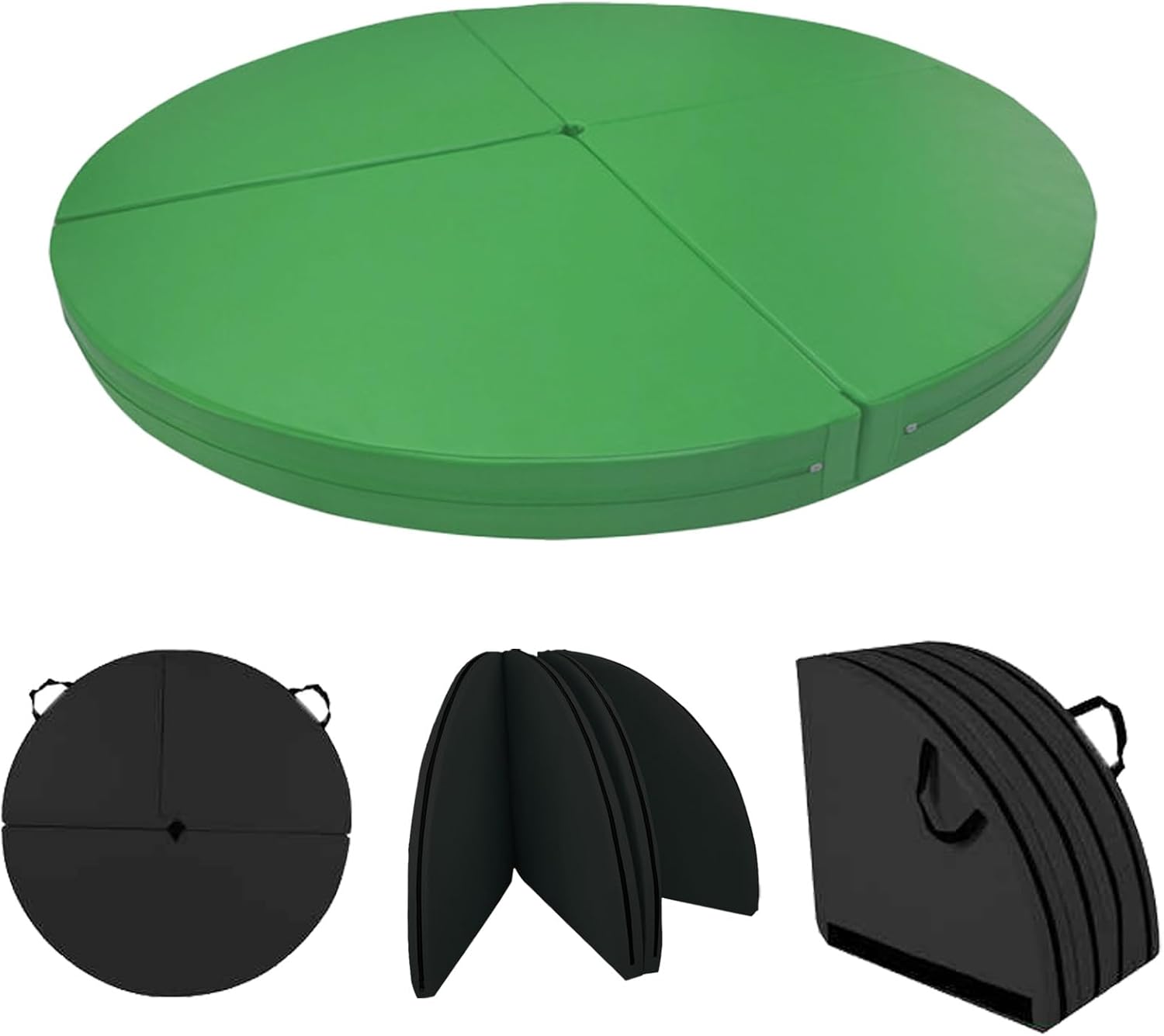 Pole Dance Mat, Round Portable Pole Crash Mat For Floor, Shock Absorption Anti-Collision Safety Pad With Handle, Yoga Exercise Mats Dancing Cushion For Home/Studio