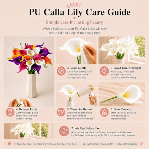 Image of Mandy's 20pcs Colorful Calla Lily Artificial Flowers