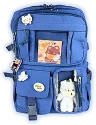 Mochila Kawaii Estilo Coreano Bolso Transparente para Chaveiros Unissex Infantil Adulto Divertida Escolar Volta as Aulas