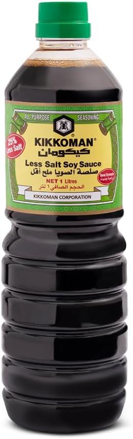Kikkoman Less Salt Soy Sauce 1Litre