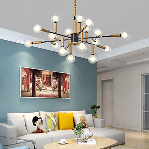 Lustre chic Sputnik moderne industriel CFWSHJ en finition métal brossé