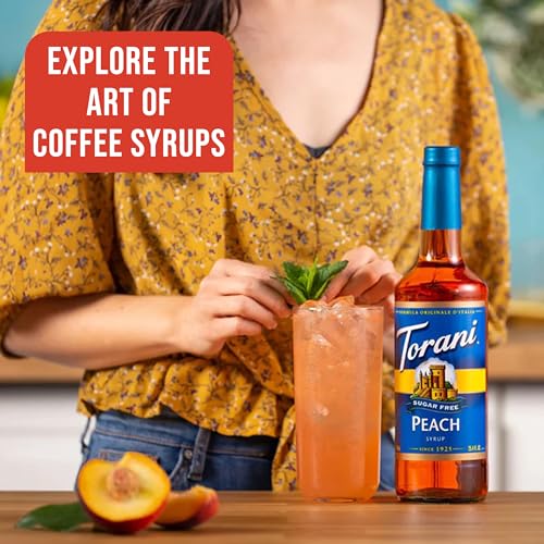 Jimoco® Syrup Pump Dispenser + Torani® Sugar Free Peach Syrup, 25.4 oz - Coffee Syrup Pump & Flavoring Bundle - image 8