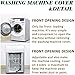 Washer/Dryer Cover,Washer and Dryer Covers,Washine Machine Cover for Waterproof and Dustproof Thickening Front-Loading Machine W27 D33 H39 in (silver)