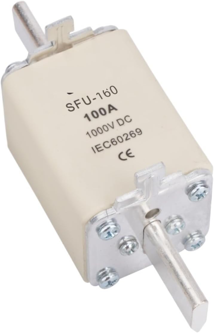 Solar Fuse 1000V DC 80A 100A 125A 160A Fusible Fuse Holder with Fuse(125A,Holder with Fuse)