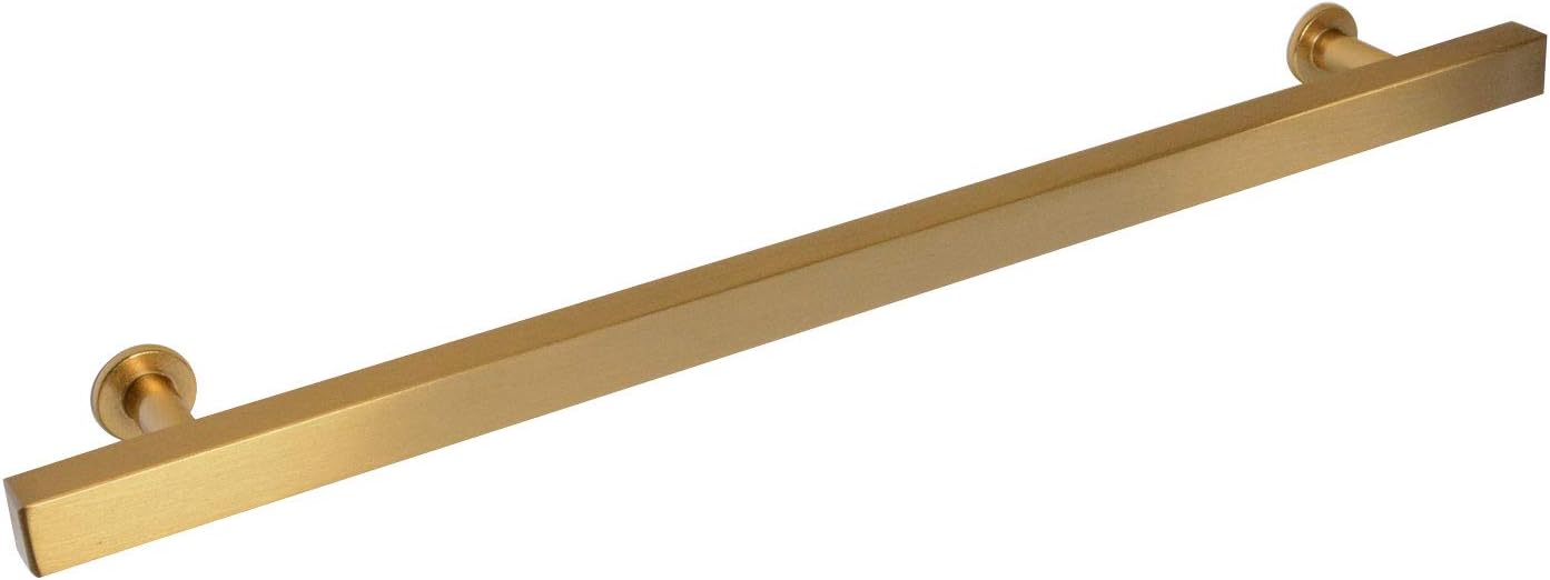 CKP Brand #1550 Newport Collection 8-13/16 in. (224mm) Square Bar Pull, Amber Gold - 10 Pack