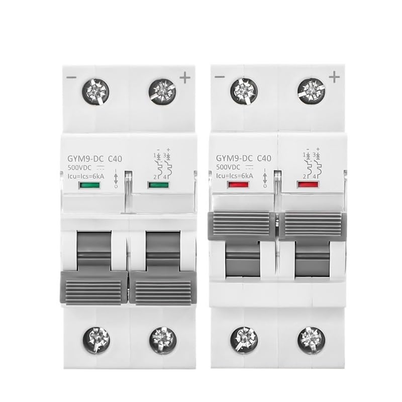 Disyuntor de CC 6KA con protección bipolar de 500V para evitar sobrecargas en líneas 2