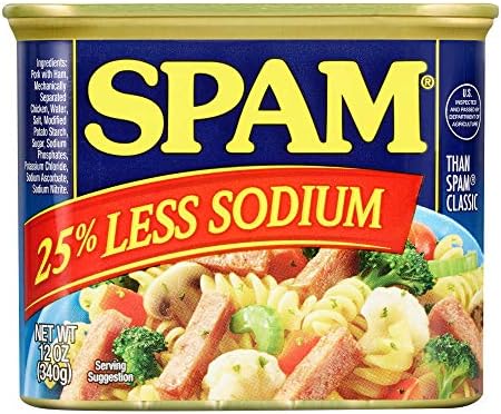 Spam 25% Less Sodium (pack of 12)