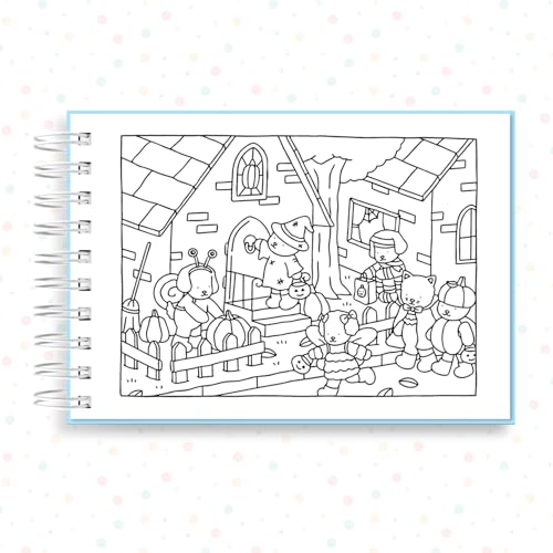 Livro de Colorir Bobbie Goods, 100 ou 50 Folhas, 180g, Tamanho A5, Capa Dura, Branco (50)