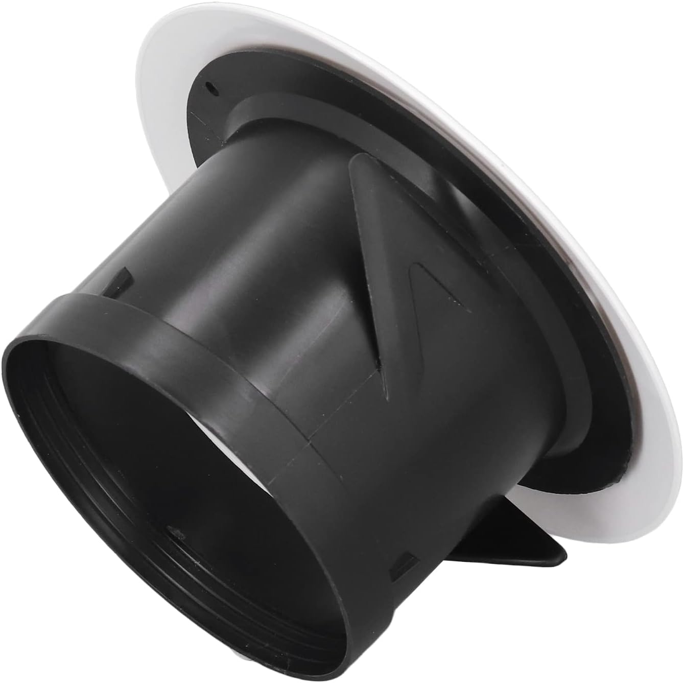 Hyuduo Round Ceiling Vent,Adjustable Air Vent ABS Wall Mounted Flexible Space Saving Round Soffit Air Vent, for Bathroom Library Office(6in)