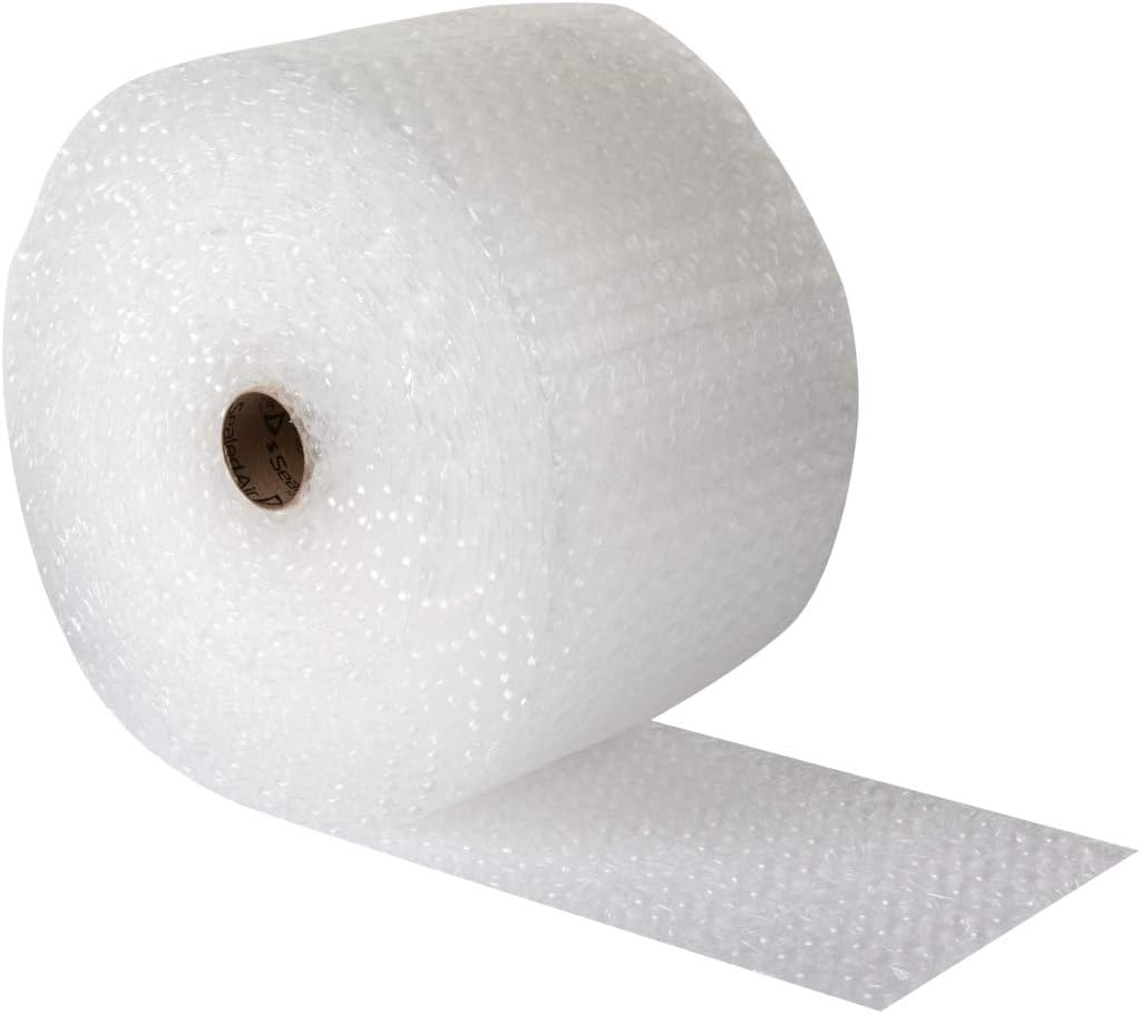 Duck Brand Large Bubble Wrap Roll, 5/16" Large Bubble Cushioning, 12" x 100', Perforated Every 12" (1061909)
