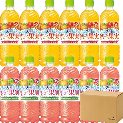 Pikotta�y�Z�b�g�����z�T���g���[ �V�R�� ������Ɖʎ� �I�����W&�}���S�[ 600ml �s���N�O���[�v�t���[�c&�}�X�J�b�g 600ml �e6�{ �S12�{