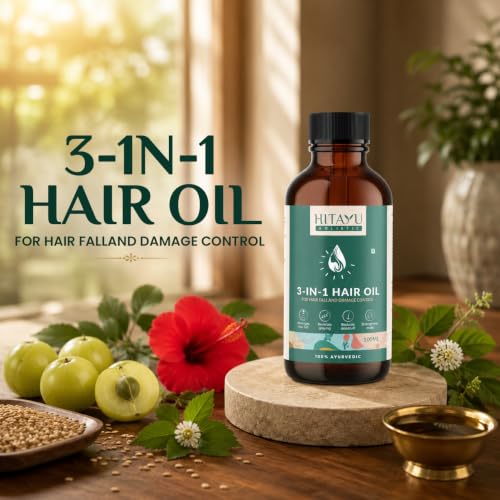 Image of 3-in-1 Ayurvedic Hair Oil - For Strong, Healthy & Nourished Hair