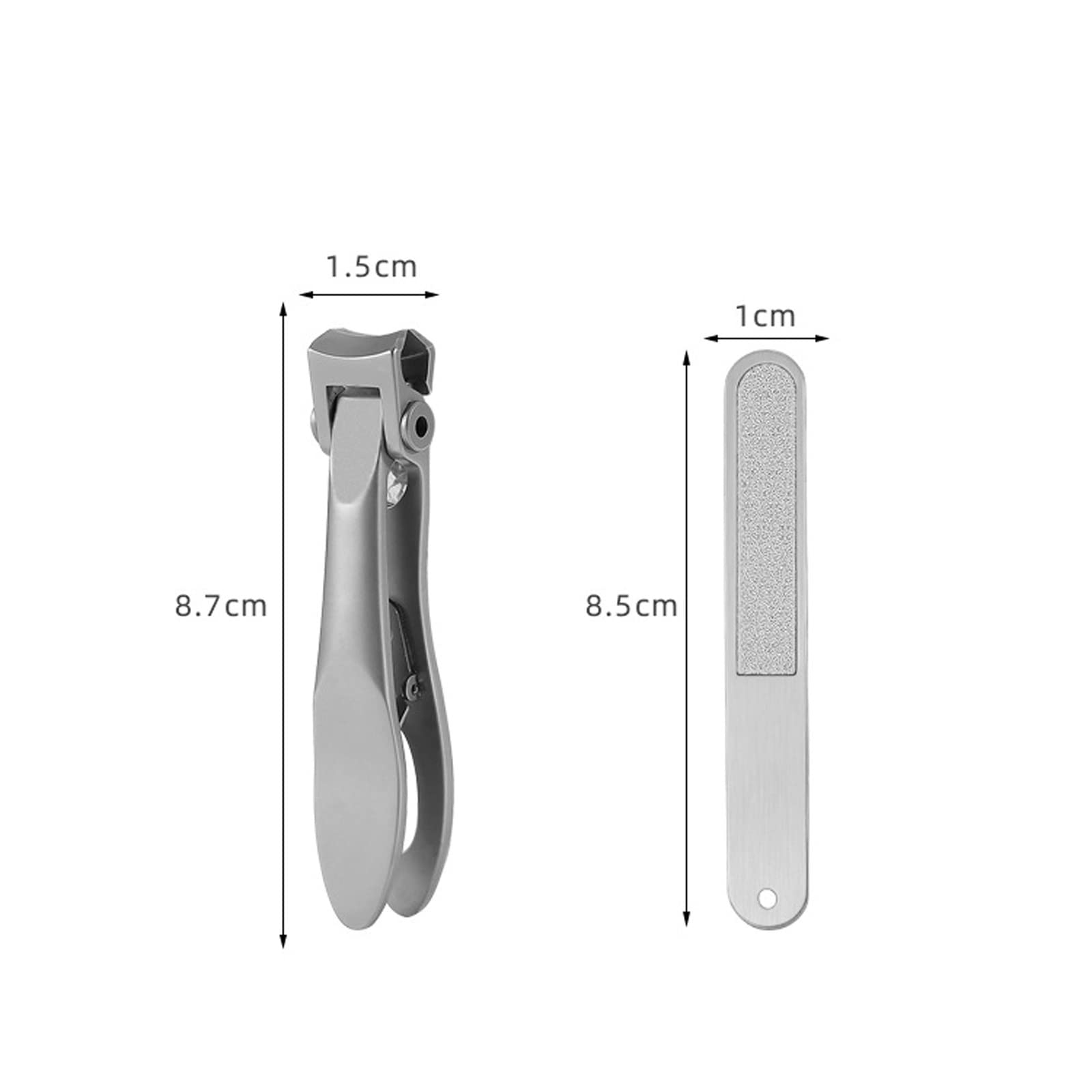 Nagelknipser, Nagelknipser-Set, Edelstahl-Nagelknipser mit großen Öffnungen, kreative große Einzel-Nagelknipser(Size:1 set)