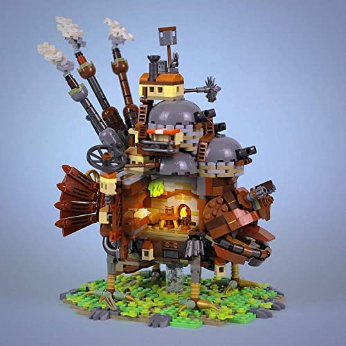 Modular Haus Bausteine Architektur Modell, 1245 Teile Bewegendes Schloss Modular Building Haus, Kompatibel mit Howls… – Bild 4