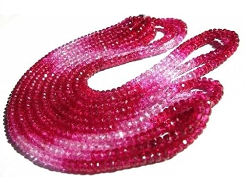 Perles quartz corindon rouge rose 3mm pour fabriquer vos bijoux d'été élégants