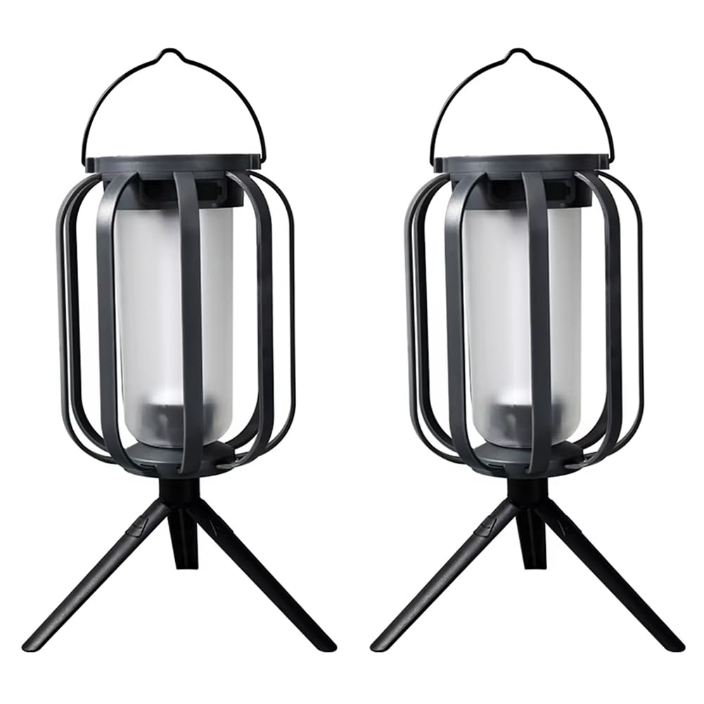 Lanterne solaire vacillement automatique pour vos soirées de camping et repas en terrasse de cour