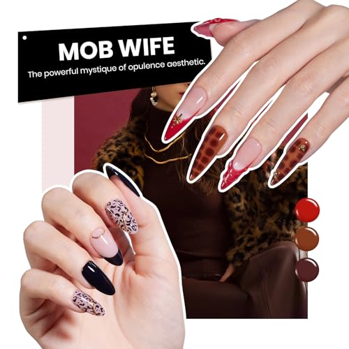 Image of Beetles Gel Nail Polish Set - Transcendent Allure 60 Colors Gel Polish Kit Orange Burgundy Red Green Brown Blue White Black Purple Glitter with Base Top Coat UV LED Needed DIY Gifts for Women