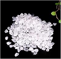 Vista 2 de 500g Natural Clear Healing Crystal Stone Degaussing Stone Small Tumbled Chips Crushed Quartz Healing Stone Crystals Jewelry Making Home Decoration