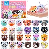 Party Favors for Kids,3D Animal Pop Balls Fidget Toys,Birthday Gifts,Goodie Bag Stuffers,Pinata Stuffers,Carnival Prizes,Treasure Box Toys,Prizes for Kids Classroom