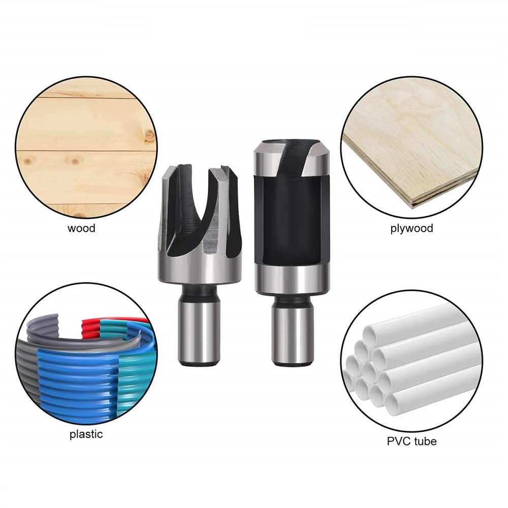 DOITOOL Bohrbuchsen Set 20 Stück - Edelstahl Hülsen Für Kabelgeländer Und Präzisionsbohrungen