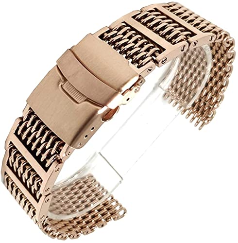 Bracelet solide en acier inoxydable maille 20mm finition premium