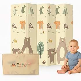 Tapete Tatame Infantil Dobrável 1,2x1,8m Dupla Face em Espuma Macia – Conforto e Segurança para Brincar, Engatinhar e Recreação