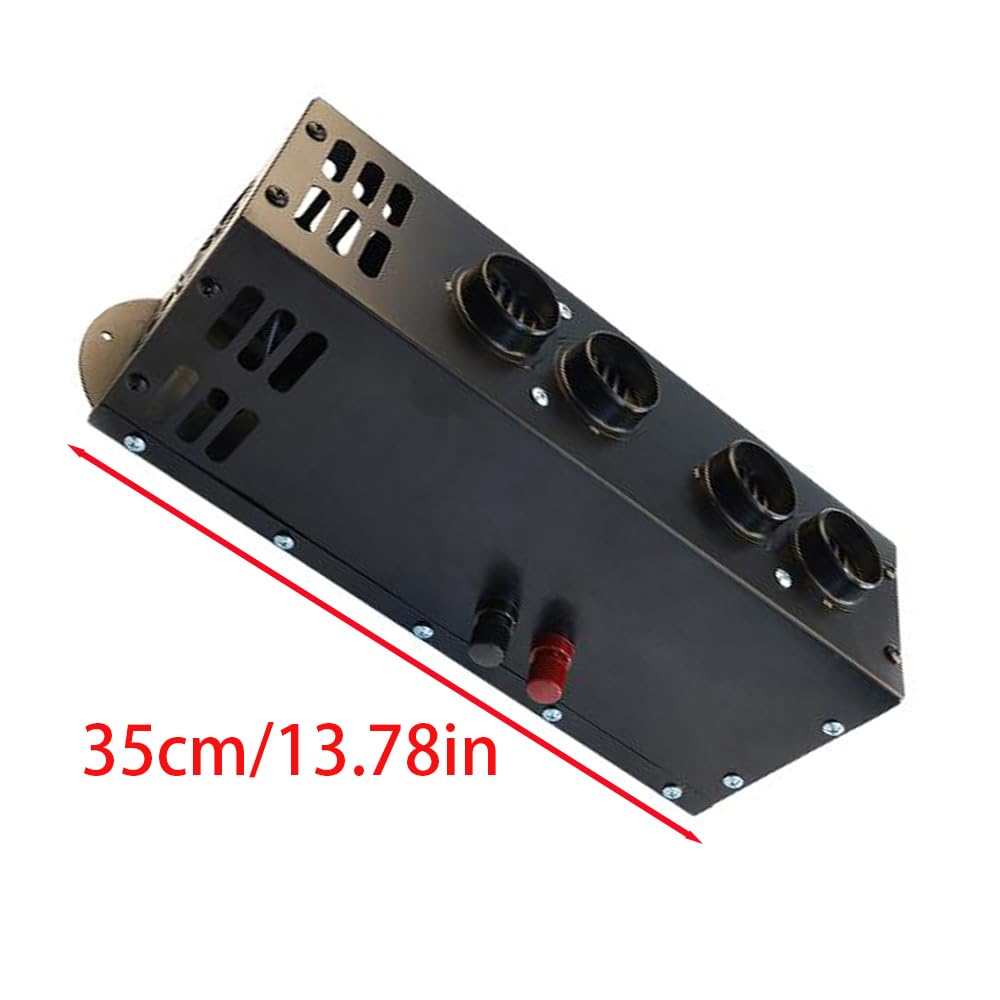 Riloer Calentador eléctrico Autocaravana, 24 V, 600 W-800 W, portátil, con 4 Orificios, descongelador de Parabrisas, calefacción y refrigeración.
