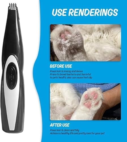 Aparador Elétrico Portátil Pet para Pelos de Cães e Gatos – Tosa Silenciosa e Prática no Conforto do