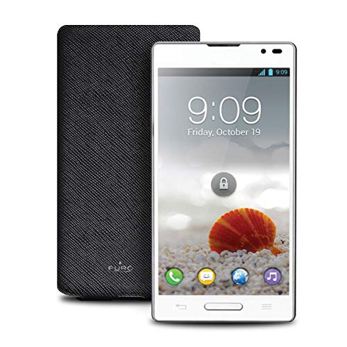 PURO   Funda Tipo Libro para LG Optimus L9, Color Negro