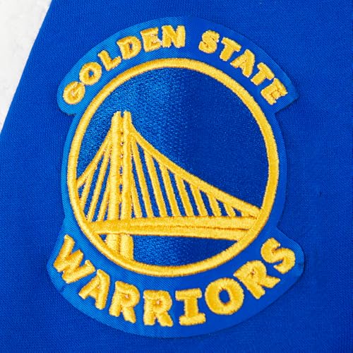 Pro Standard Big Boys NBA Golden State Warriors Classic Chenille Full Zip Hoodie Royal Blue M by Pro Standard - Image 4