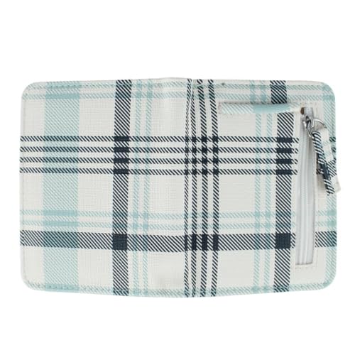 CTM Women's Mini Organizer Wallet, Glen Plaid4