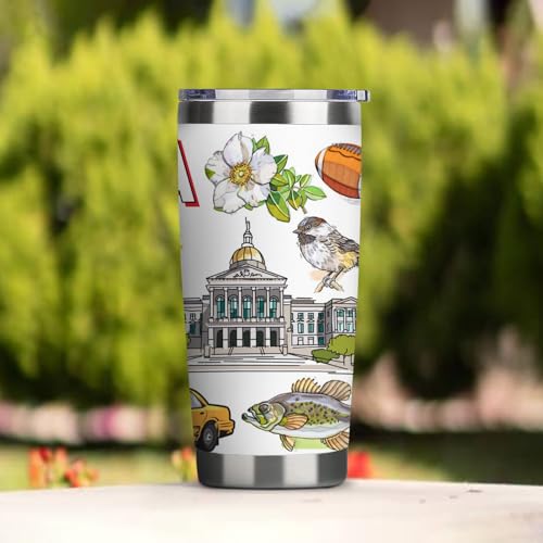 Image of City Travel Mug for City Lover,20oz Double Wall Tumbler Vacuum Insulated Stainless Steel Coffee Cups (Atlanta)