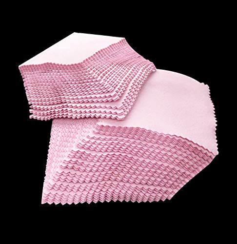 Luckkyme Jewelry Cleaning Cloth, Luckkyme 100 Pieces Polishing Cloth For Sterling Silver Gold Platinum Watches Glasses And More #TOP3