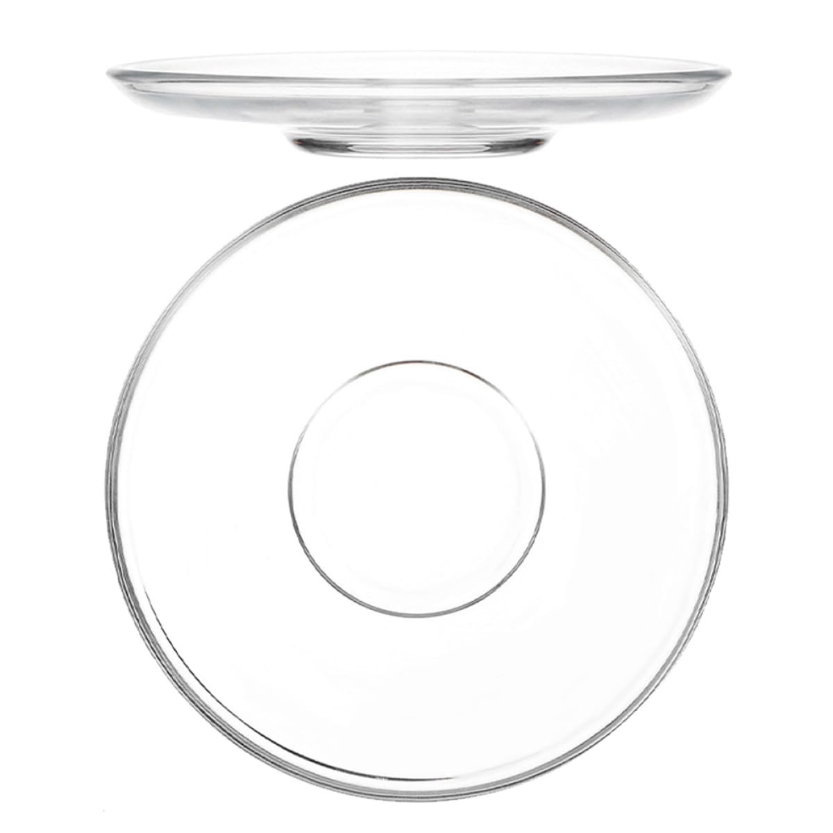 2 Platillos De Cristal Transparente Para Taza De Café Platos Redondos Para Aperitivos Y Postres Plato Pequeño Para Taza De Café Vajilla De Cristal Para Hogar Y Reuniones