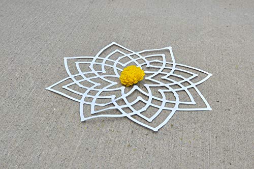 Image of Desi Favors Hrudaya Kamal Cutouts | Doorway Decoration | Rangoli Traditional Kamalam Cutouts | Wedding Mandapam Decorations | Indian Golu Decor | 16 Inch (Pack of 4)