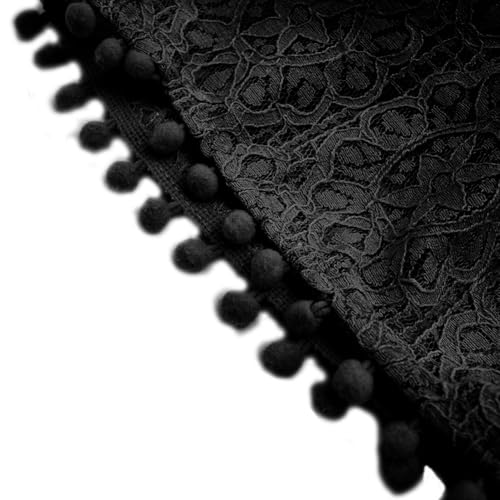 Image of BGFKS Baby Girl Tutu Dress Elegant Lace Pom Pom Flutter Sleeve with Flower Headband Set