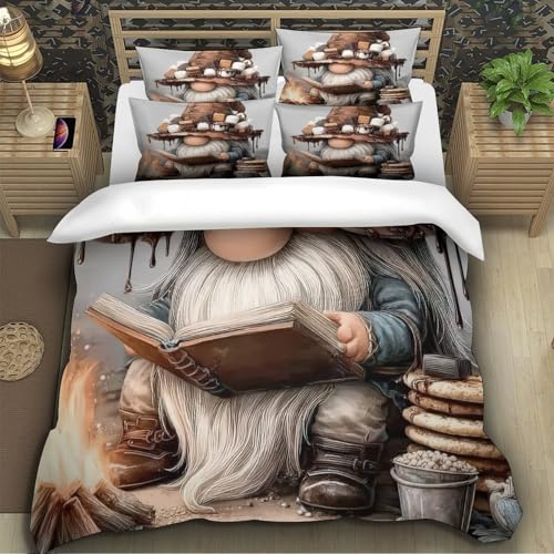 Housse de couette girafe 260x220 cm en microfibre ultra douce parure de lit 3D - 5