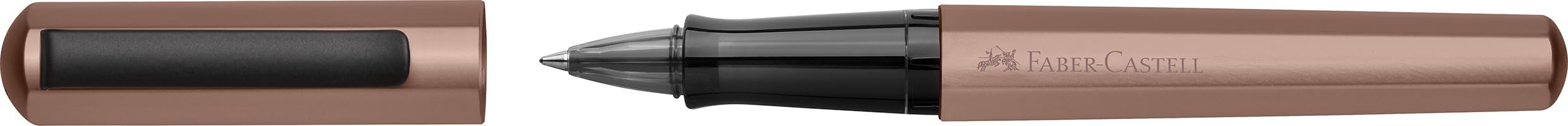 FABER-CASTELL 140585 - Bolígrafo roller Hexo, bronce, 0,5 mm, 1 punta