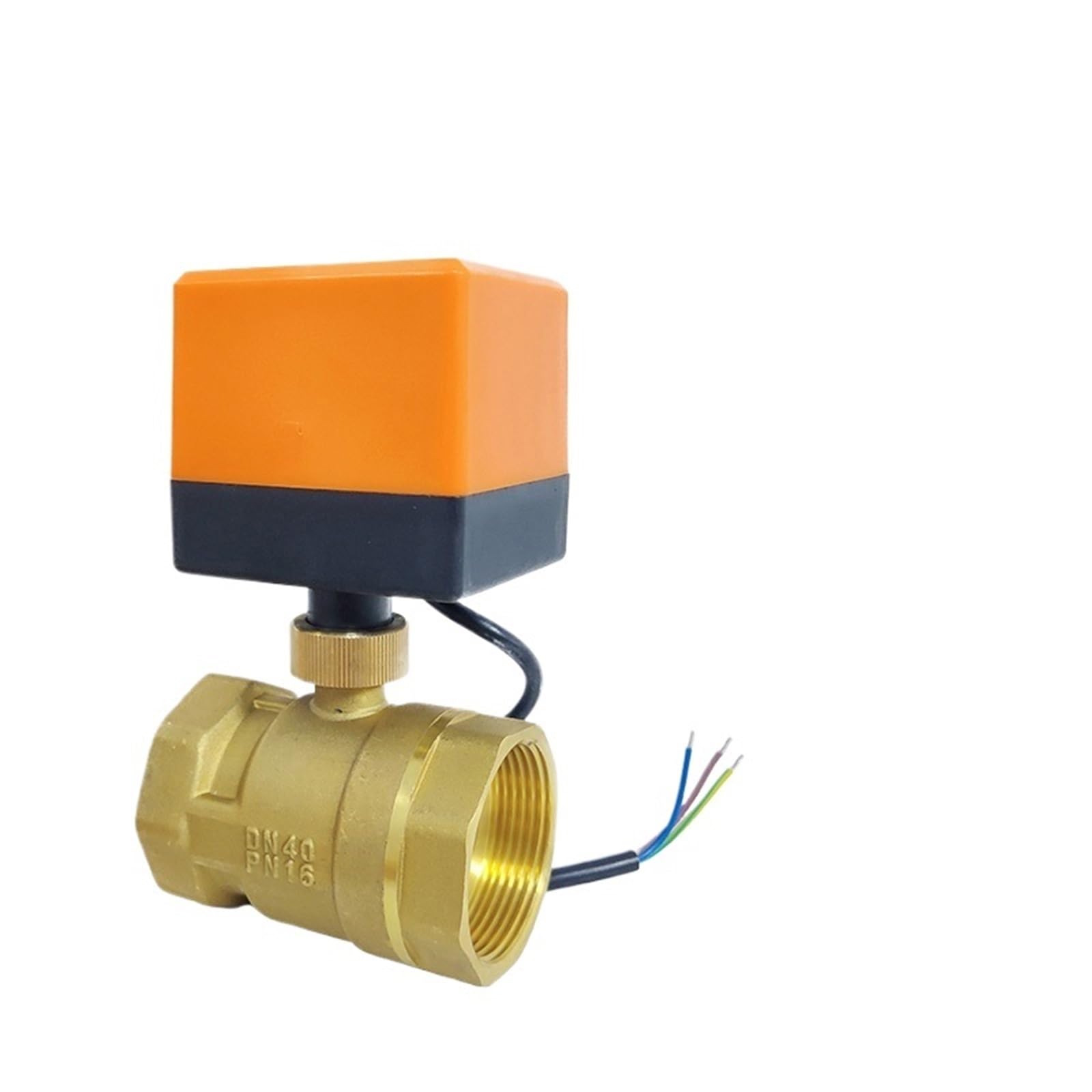 Válvula de bola motorizada de latón 220V AC con control de 3 hilos CR02