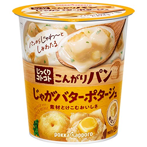 ポッカサッポロ じっくりコトコト こんがりパン じゃがバターポタージュ カップ 31.0g×24個入