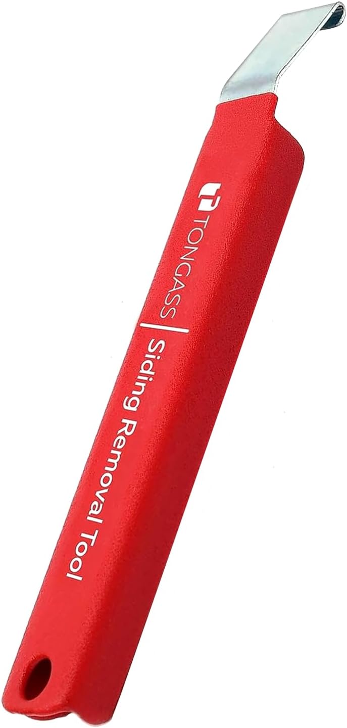TonGass (1-Pack, 7 Inches) Vinyl Siding Removal Tool with Extra Long Handle, ...
