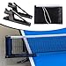 kowaku Table Tennis Net Posts Set Pingpong Net with Clamps Game Table Accessories up Practice Mesh for Exercise Competition