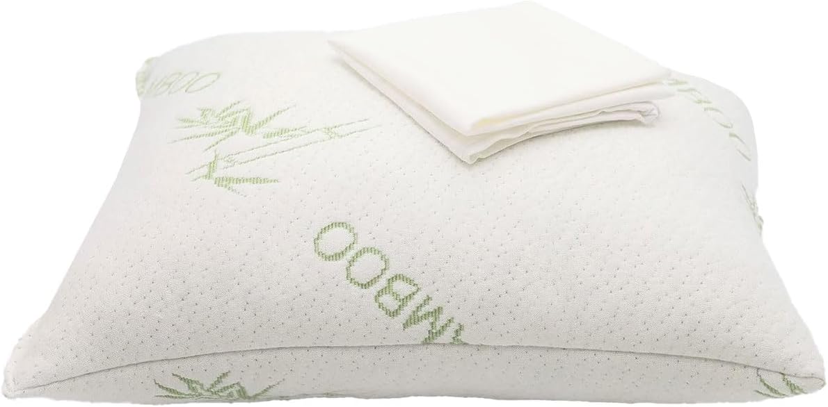 ORGANIC TEXTILES Shredded Latex Pillow with Rayon derived from Bamboo Cover Travel Size (Travel, 12x16)