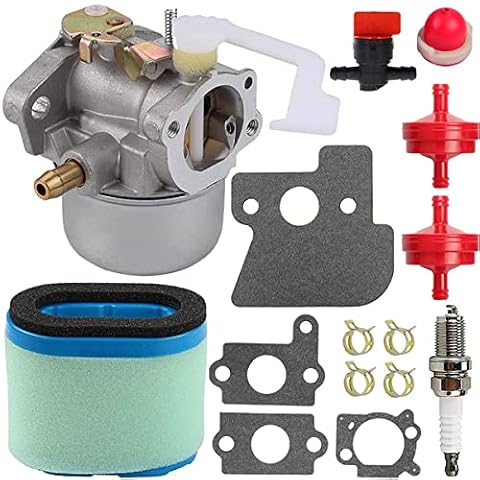 ZAMDOE 698055 Wymiana gaźnika do Briggs & Stratton 690152 694203 121602 121607 121612 Silniki, z 697029 690610 Uszczelki filtra powietrza Filtr paliwa