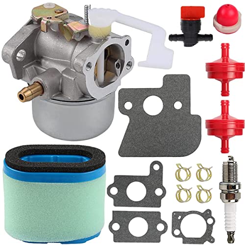 ZAMDOE 698055 Wymiana gaźnika do Briggs & Stratton 690152 694203 121602 121607 121612 Silniki, z 697029 690610 Uszczelki filtra powietrza Filtr paliwa