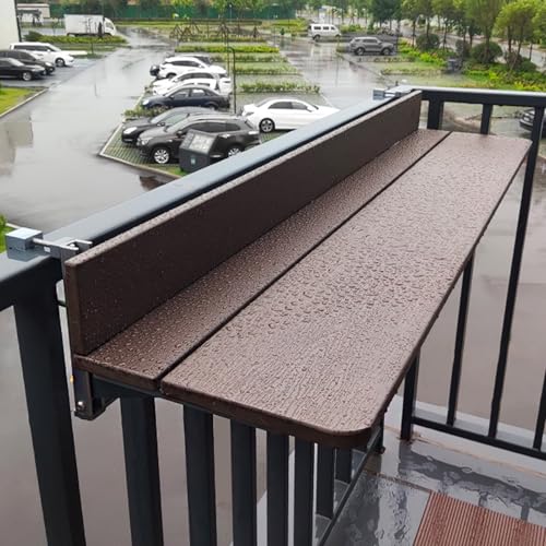 Mesa colgante plegable, escritorio ajustable para servir al aire libre, solución que ahorra espacio para balcón, patio y porche