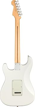 Fender Player Stratocaster - Polar White Bundle w/Premium Tweed Case, Cable, Tuner, Strap, Strings, Picks, and Austin Bazaar Guitar Essentials DVD