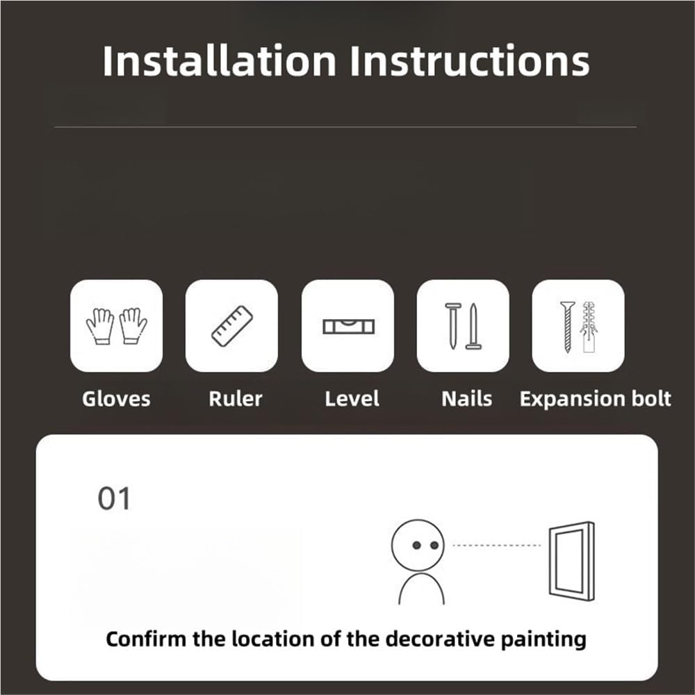 Wall Hanging Mural, Plug in Power Supply Wall Sculptures Art with LED Light, 3D Wall Painting with Light, Creative Landscape Picture Wall for Home, Living Room, Study, Bedroom Decor(A)