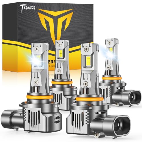Image of Termitor 9005 9006 Fog Bulbs Combo, ๐ฎ๐ฌ๐ฌ,๐ฌ๐ฌ๐ฌ๐๐ Ultra Bright 6500K Cool White, Focused Beam for High & Low Beam, 1:1 Halogen Size Plug and Play, IP68 Waterproof Replacement Lamps๏ผPack of 4